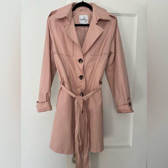 SAME EDELMAN pink trench coat - Picture 7 of 9